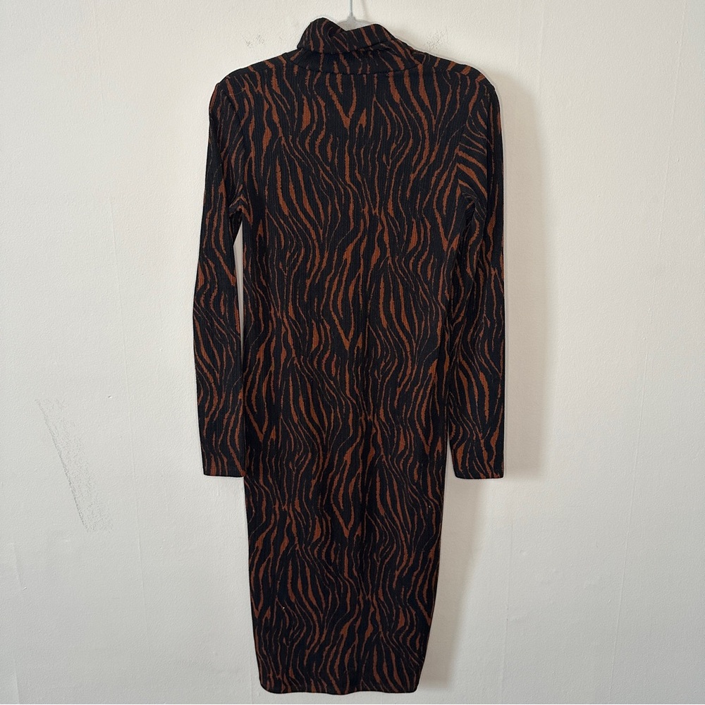 H&M Knitted Midi Dress, fitted, size M